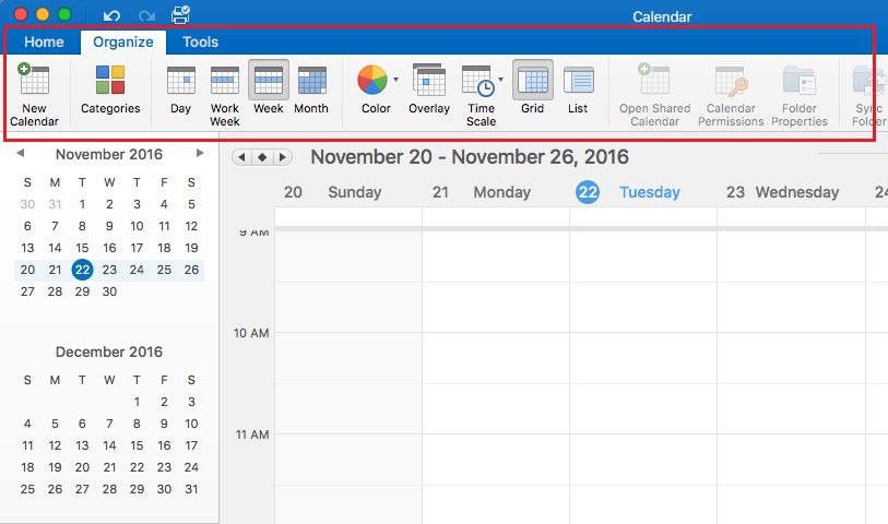 outlook app for mac calendaring